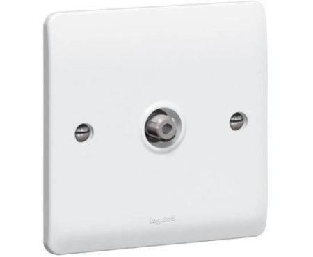 SAT SOCKET LEGRAND SYNERGY 730041 - SINGLE - ''F'' TYPE - WHITE